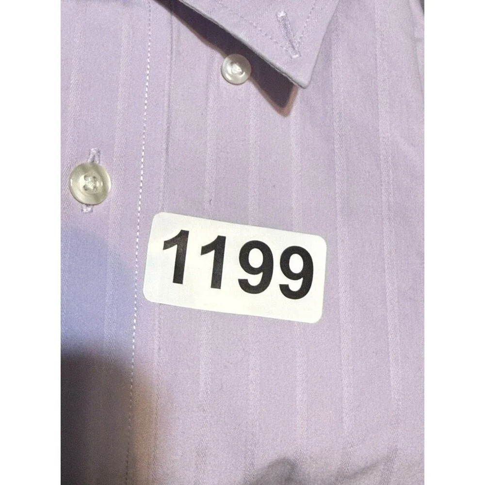 men's roundtree and yorke Light Purple 2Xt Button Up Shirt